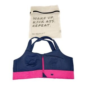 SHEFIT FLEX 1Luxe Sports Bra Black Supportive Fitness Activewear Medium Impact
